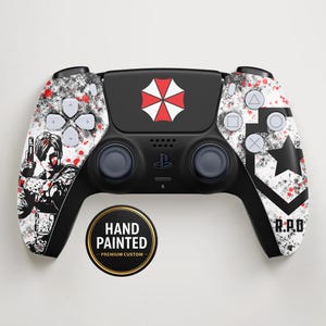 Controller PS5 personnalisée à thème Survival Horror