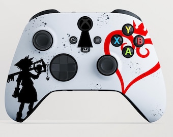 Controller met aangepast Keyblade Master-thema voor Xbox