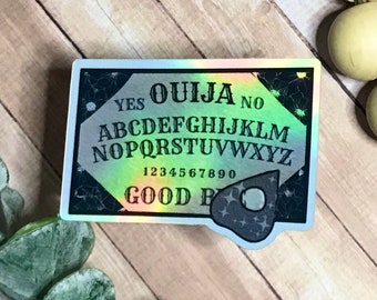 Spirit Board Sticker, Halloween Lover Gift, birthday gifts for teens, gothic stickers, teenage girl gifts, Phasmophobia gift, holographic