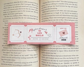 Cupid Bookmark | Bookclub Ticket Bookmark | Cupid Bookclub Bookmark | Romance Bookmark | Bookish Gifts | Cute Bookmark | Cosy Bookmark