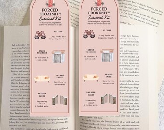 Forced Proximity Romance Bookmark | Slow Burn Trope Reader (Survival Kit)