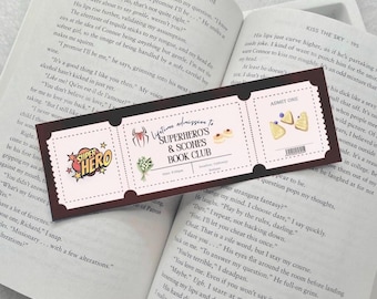 Zakładka „Uzależniony od Ciebie” | Zakładka „Bilet do Klubu Książki” | Zakładka „Superbohaterowie i bułeczki” | Uzależniony od Ciebie | Zakładka „Romans” | Prezenty książkowe