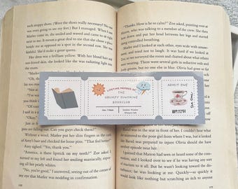 Club de lectura Grumpy x Sunshine / Marcapáginas de entradas para el club de lectura / Marcapáginas Grumpy x Sunshine / Marcapáginas del club de lectura Grumpy x Sunshine / Regalos para amantes de los libros /