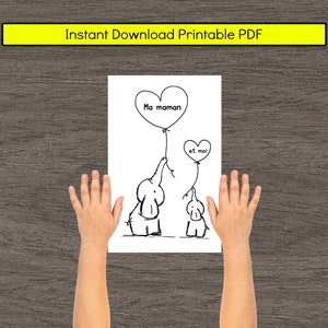 Ma Maman et Moi Livre French Mother&#39;s Day Gift Book Fete des Meres Teaching Printable Resources Kindergarten Preschool Primary Homeschool
