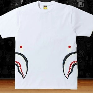 bape side shark tee