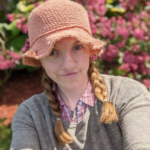 MOTIF UNIQUEMENT Chapeau de soleil au crochet Chapeau de soleil dans le jardin pour bébé et adulte image 8