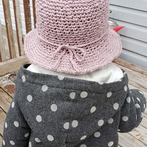 PATTERN ONLY Sun Hat Crochet Pattern In the Garden Sun Hat for Baby and Adult image 2