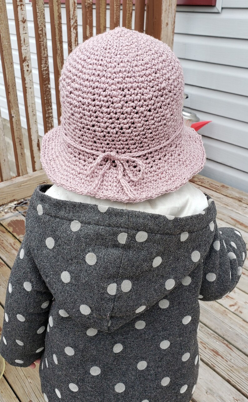 PATTERN ONLY Sun Hat Crochet Pattern In the Garden Sun Hat for Baby and Adult 画像 2