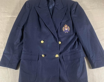 1990s 90s Sailor Cut Ralph Lauren Blazer Oversized