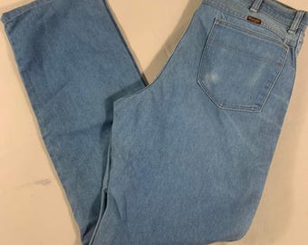 Vintage blue wrangler denim 36x34
