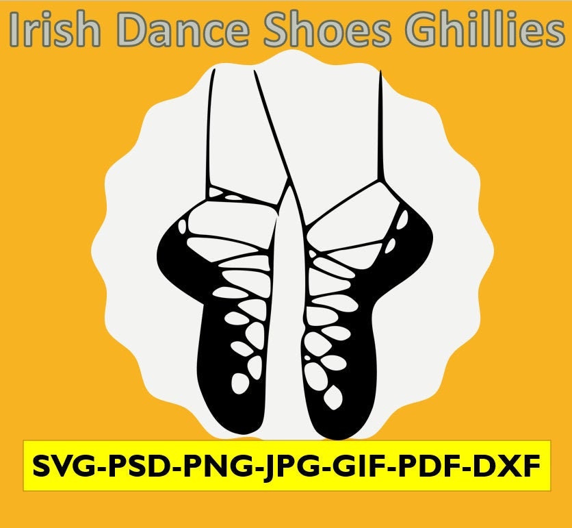 Irish Dance Shoes SVG Ghillies Irish dancing Shoes Dancer