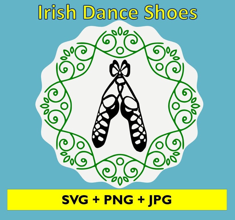 Irish Dance Shoes SVG Ghillies Irish dancing Shoes Dancer Etsy