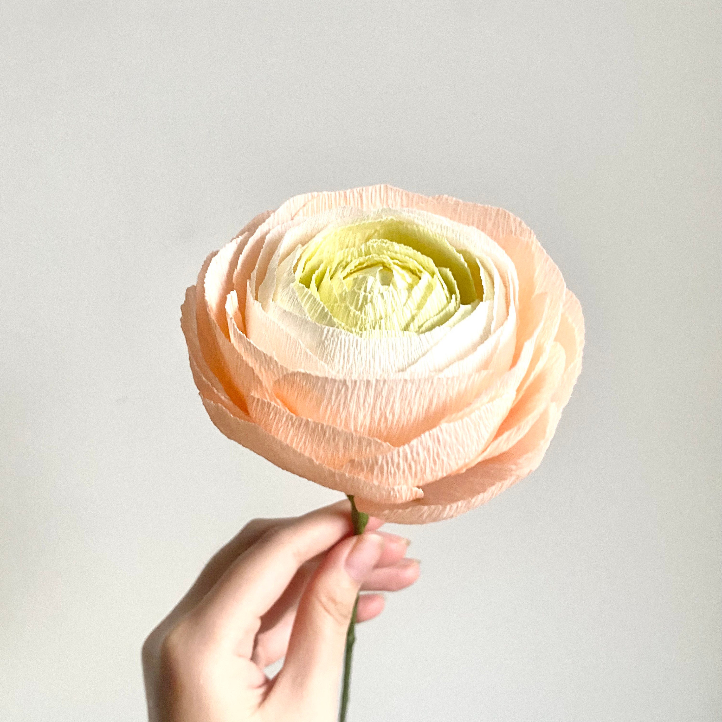 Ranunculus crepe paper flower ranunculus bouquet ranunculus Etsy