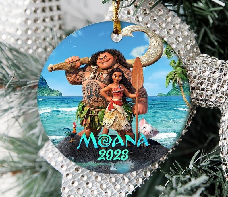 Moana Christmas 2023 Ornament Princess Kids Keepsake Gift - iTeeUS
