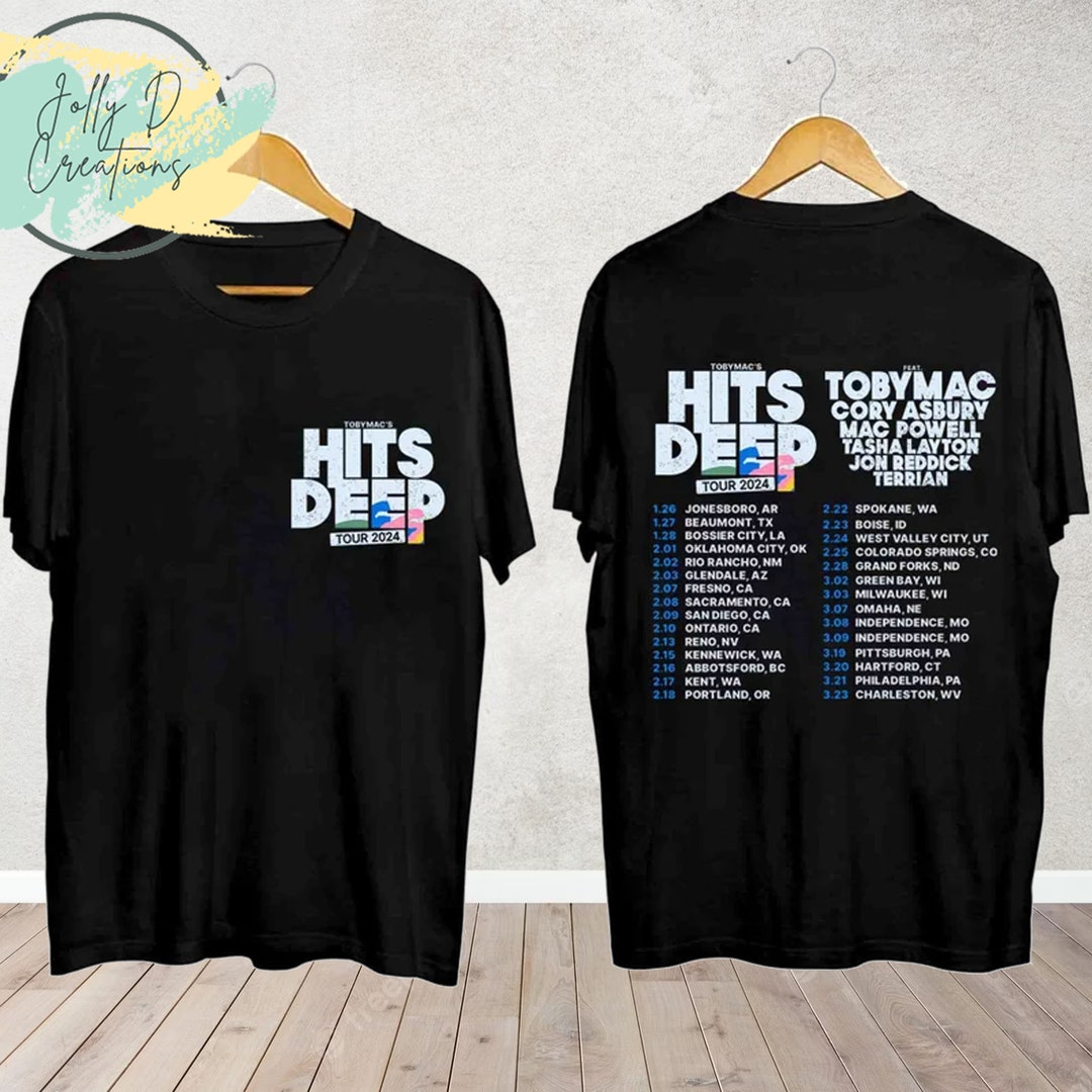 Tobymac Hits Deep Tour 2024 Shirt Tobymac Fan Shirt Rapper Etsy