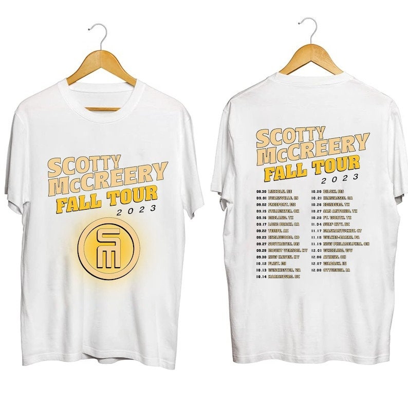 T-shirt Scotty McCreery Tournée Country - Taille M, Coton Noir, Occasion Très Bon état, Pour Fans !