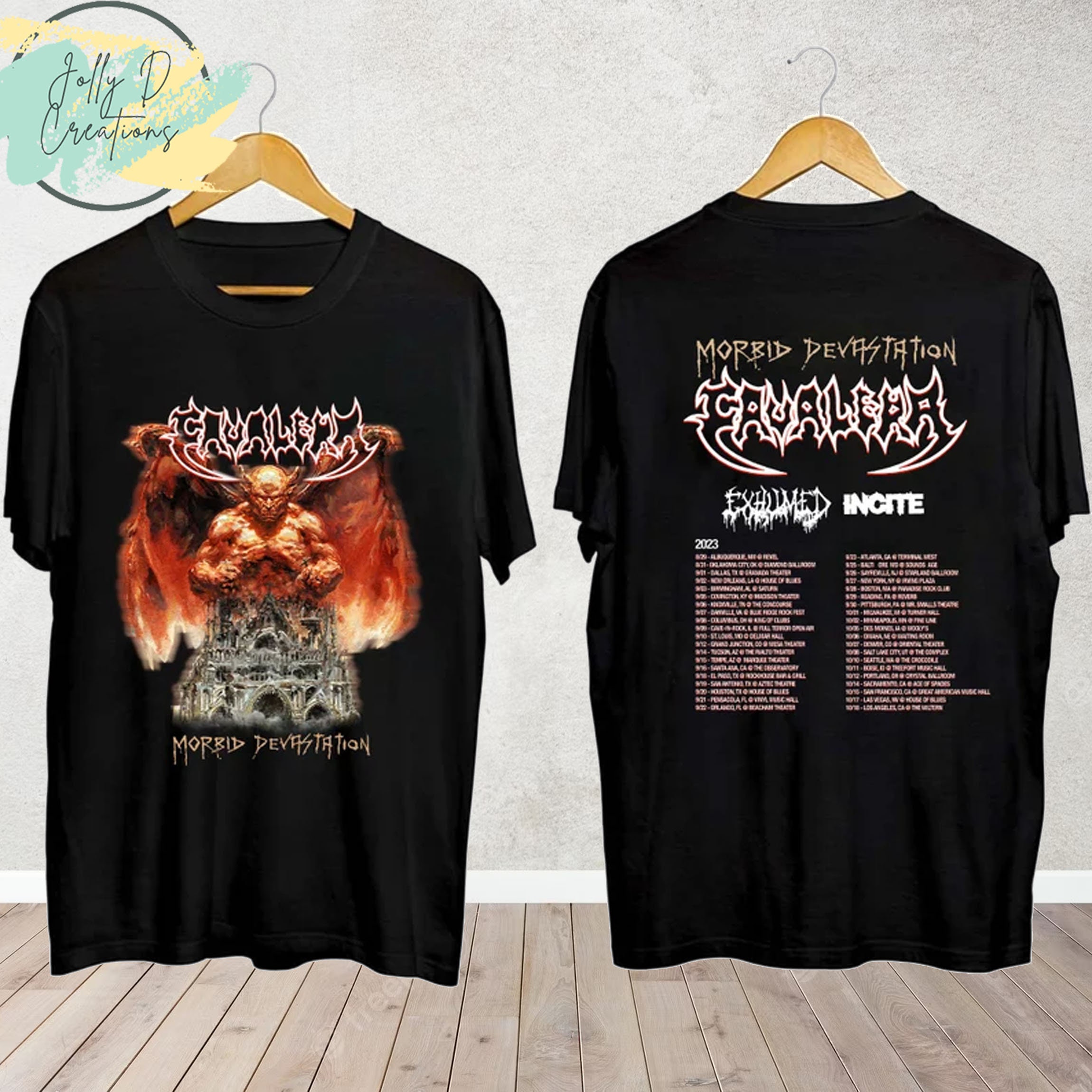 cavalera fall tour 2022 t shirt