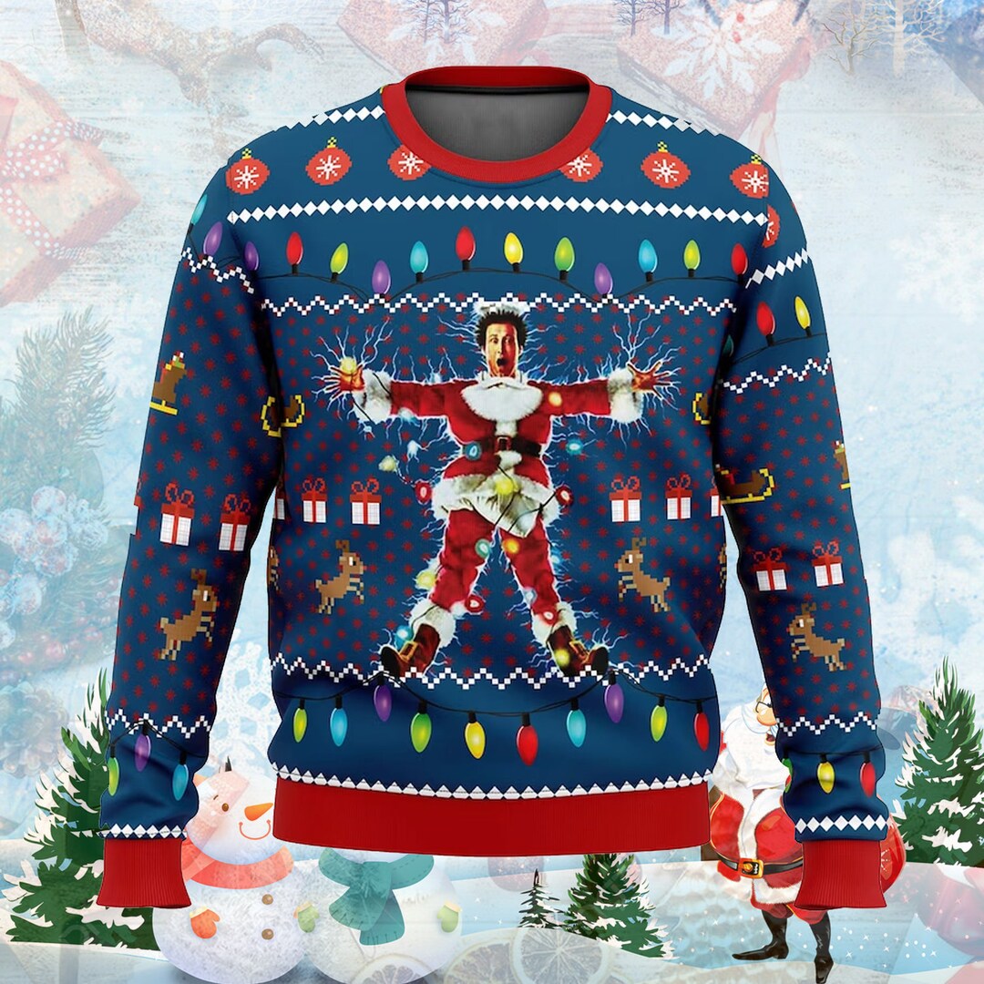 Lampoons Merry Christmas Shitters Full Ugly Sweater, National Xmas ...