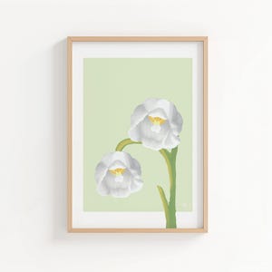 Lily of the Valley A4 Digital Wall Art – May Birth Flower – Birth Month Flowers – Birthday Gift – Botanical PDF Download – Instant Download