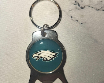 Philadelphia Eagles bottle opener key chain