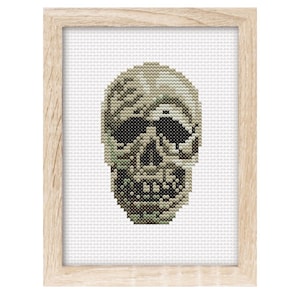 Season of the Witch Cross Stitch Pattern - Printable PDF Instant - Halloween 3 Skull