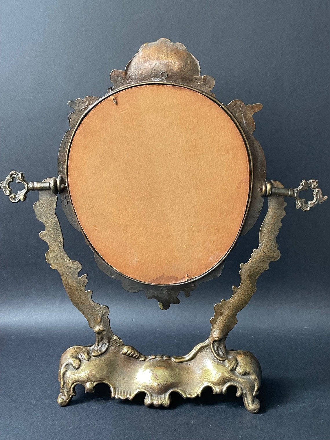 Antique French Vanity Mirror Rococo Baroque Bronze Mirror Etsy