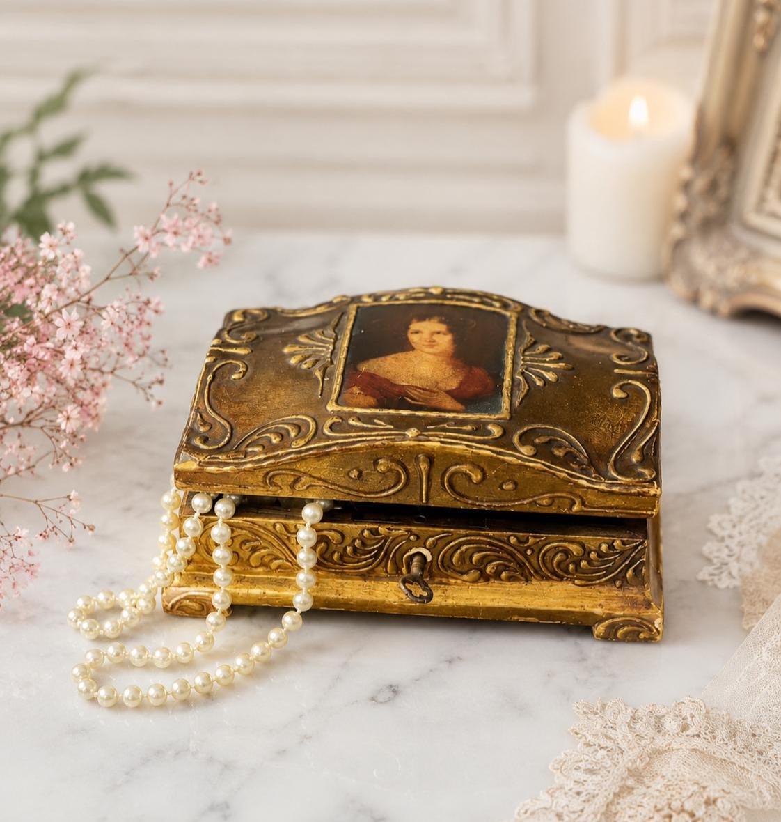 Florentine Box With Key - Etsy