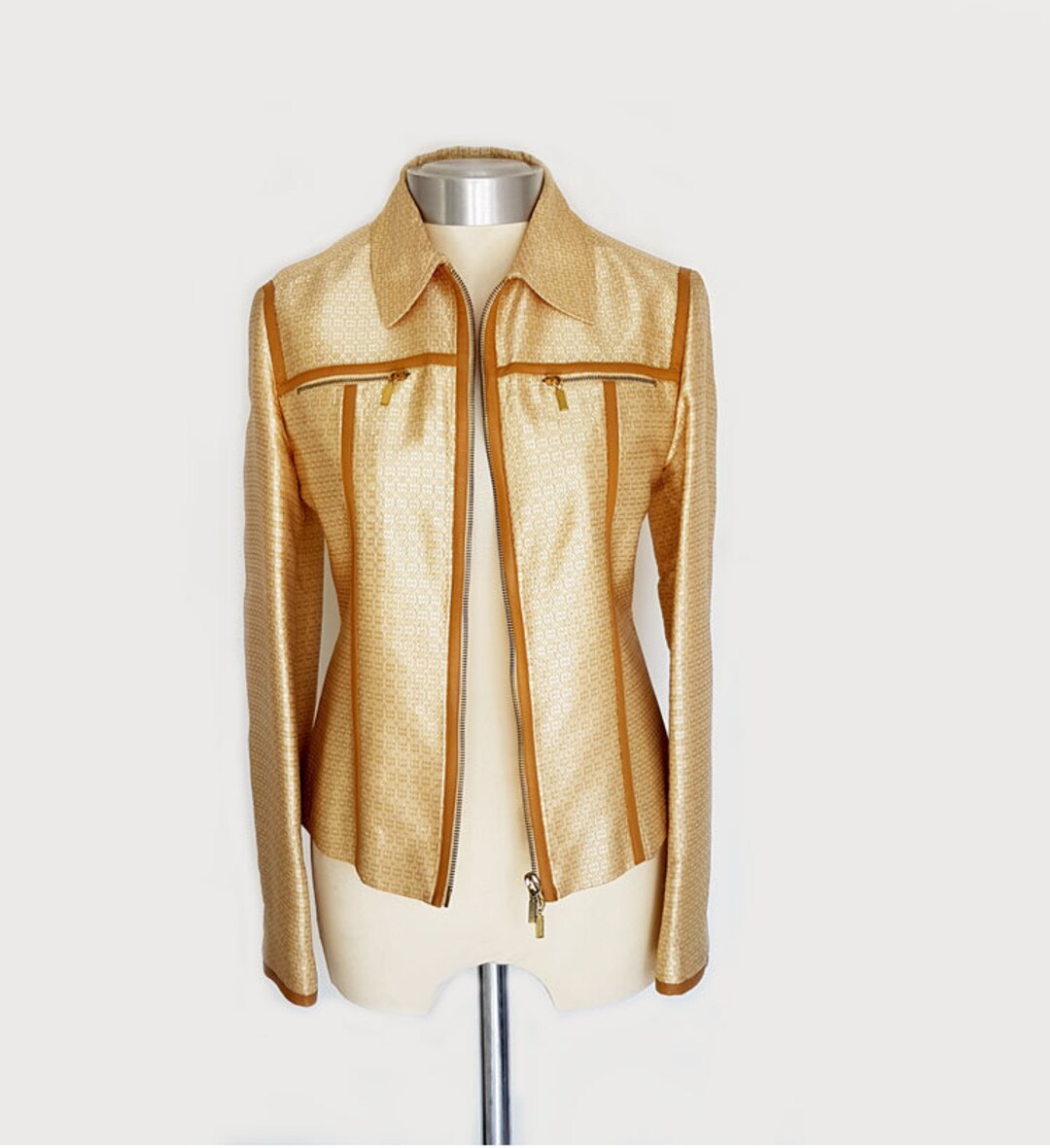 White Blazer With Letter Italy