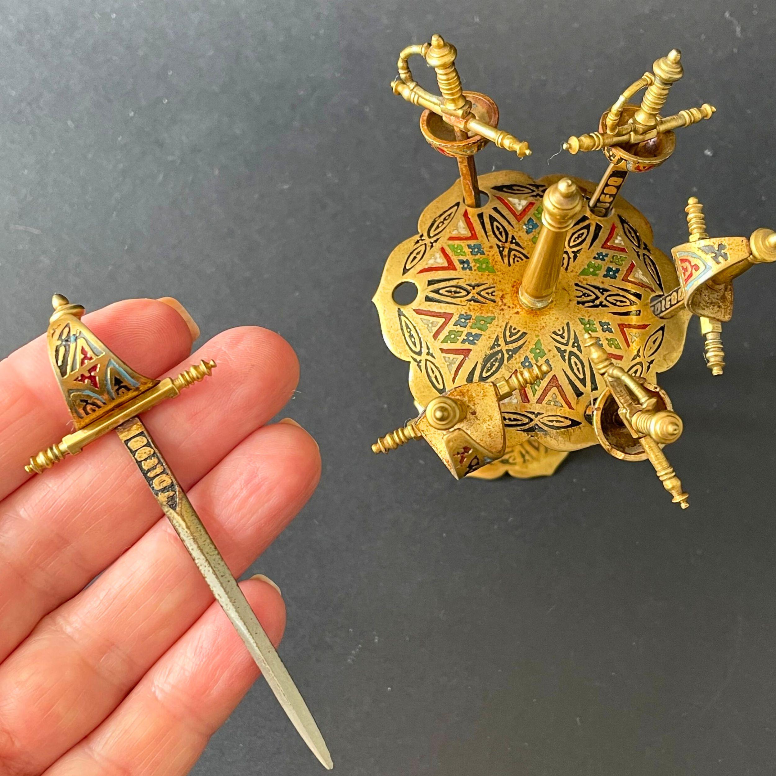 ヴィンテージ トレドソード カクテルピックセット：スペイン風