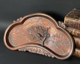 ヴィンテージの日本製銅トレイ - Etsy 日本