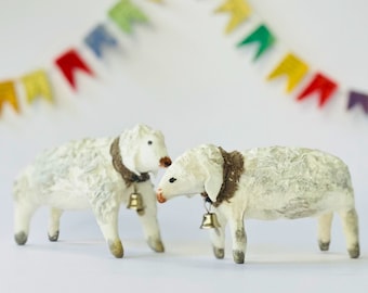 たぁこ*さま】antique sheep ❀ クリスマスの羊さん (ブラック) pan