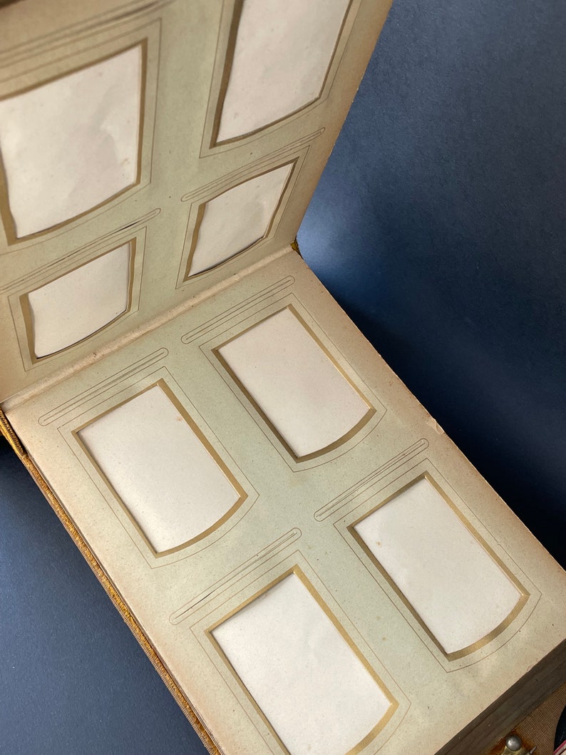Rare Victorian Velvet Standing Photo Album With Brass Etsy