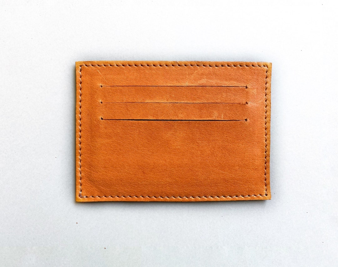 Minimalist Card Holder, Orange Card Holder, Card Sleeve, Credit Card
