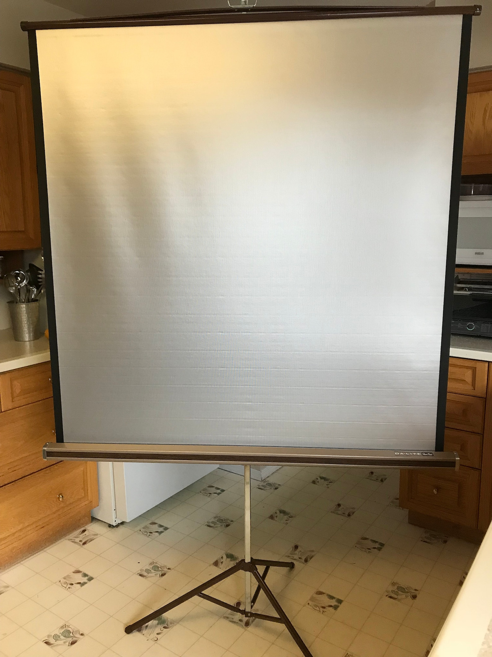 Portable Projection Screen Da Lite Silver Pacer Etsy