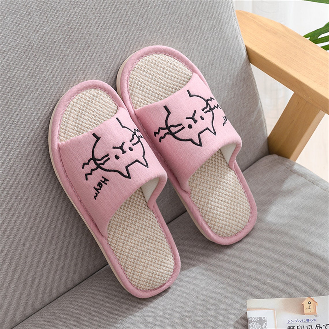 Cats Slippers Cute Slippers NonSlip Slippers Summer Etsy