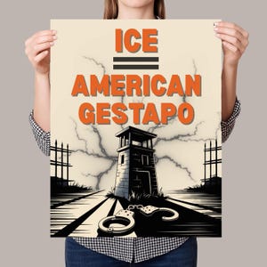 Abolish ICE Immigration Human Rights Protest Sign PRINTABLE, Anti-Trump Poster For March, Digital Download, Political Activist Rally Sign