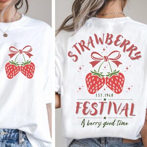 Erdbeere Festival 1968 Shirt, Beere gute Zeiten T-Shirt, Erdbeer-Liebhaber-Shirt, Retro Erdbeere T-Shirt, trendiges Erdbeere T-Shirt