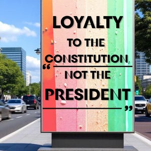 Loyalty to Constitution Resist Protest Sign PRINTABLE, Anti-Trump Protest Poster For March, Digital Download, Political Activist Rally Sign