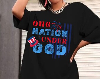 One Nation Under God Png, Retro America Png, 4th of July Png, Brushstroke America Png, Memorial Day PNG, Girly USA Png, Independence Day png