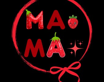 Mama Coquette Strawberry PNG, Mother's Day Png, Coquette Bow Png, Pink Mom Gift Png, Best Gift For Mom Png, Digital Download