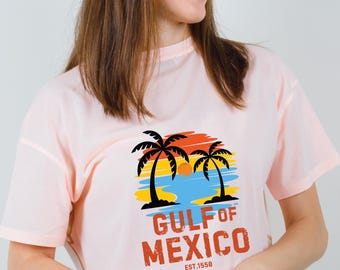 Gulf of Mexico PNG SVG, Gulf Retro Coast Png, Texas Alabama Mississippi Florida Beach Svg, Png Sublimation, DTF Transfers, Digital Download