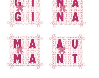 Bundle Mama Coquette PNG, Coquette Floral Png, Mom Gift Png, Gigi Nana Aunt Png, Mother's Day Png, Gigi Floral Png, Coquette Nana Png
