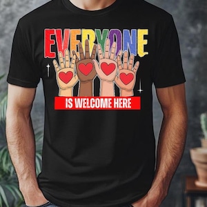 Idaho teacher shirt everyone is welcome here, inclusion and equality t shirt, protest and resist t shirt, idaho teacher t shirt