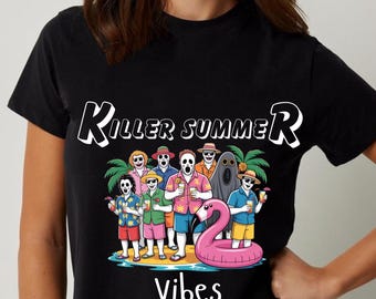 Killers Summer Vibes Png, Horror Thug Life Png, Chillin' Like A Killer Png, Funny Pool Png, Horror's Vacation Png, Horror Summer Png