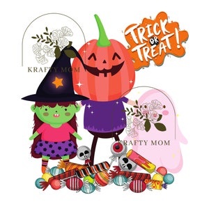 Digital file Halloween, Trick or treat design, halloween sublimation design, Trick or treat png, halloween digital Download, trick or treat