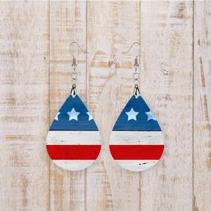 Independence day Earrings, 4th of july earrings, usa flag, USA earrings, patriotic earrings, earrings for 4th of july