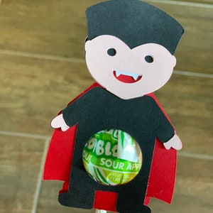 Lollipop holder,Halloween lollipop holder, candy holder, teacher Halloween candy holder, sucker holder, vampire party favor, birthday party.