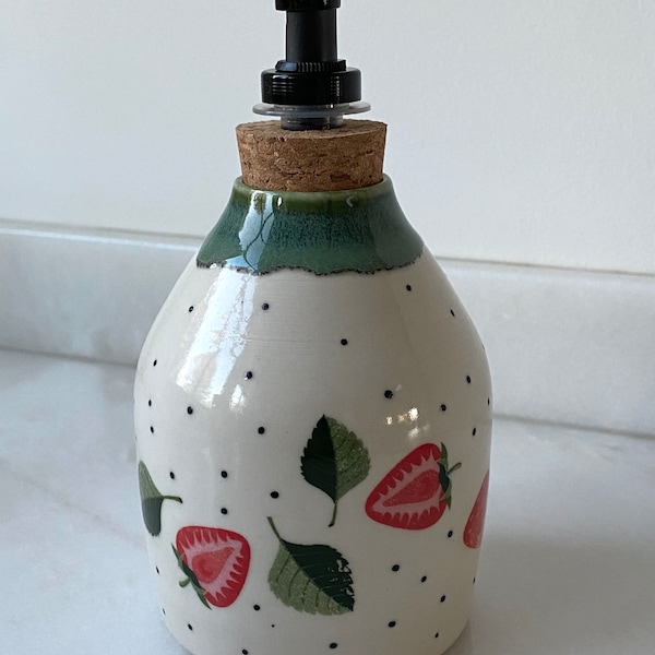 Strawberry Soap Dispenser Etsy