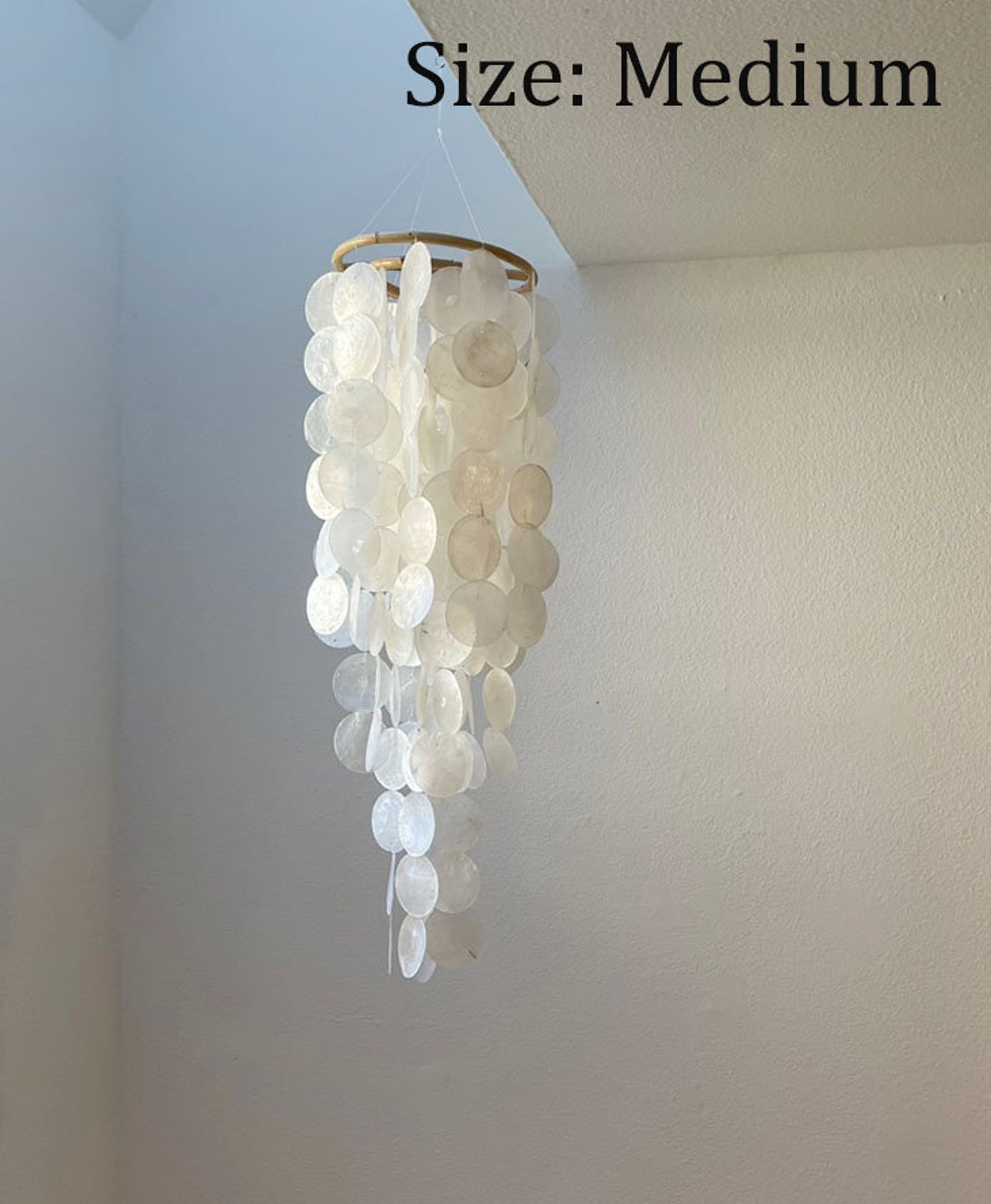 Home decor ceiling hanging decor Garden Decoration Capiz Etsy