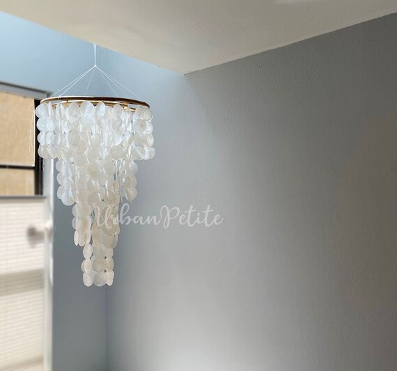 Home decor ceiling hanging decor Garden Decoration Capiz Etsy